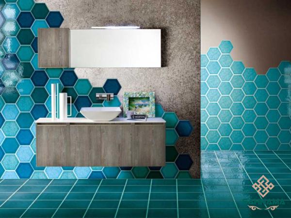 Large blue bathroom wall tiles | Reasonable price, great purchase