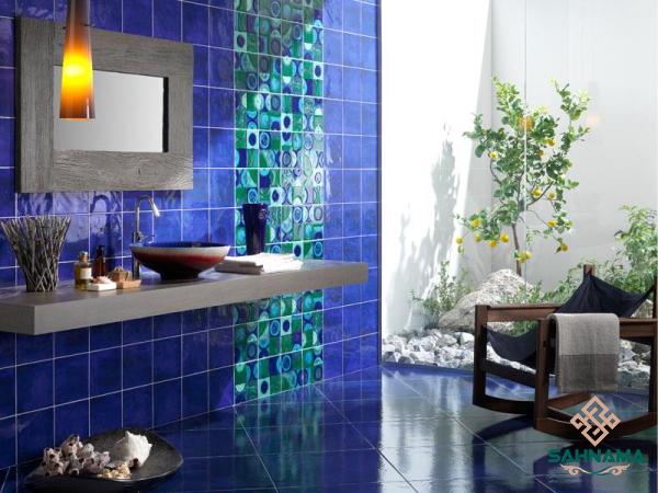 Large blue bathroom tiles uk + best buy price