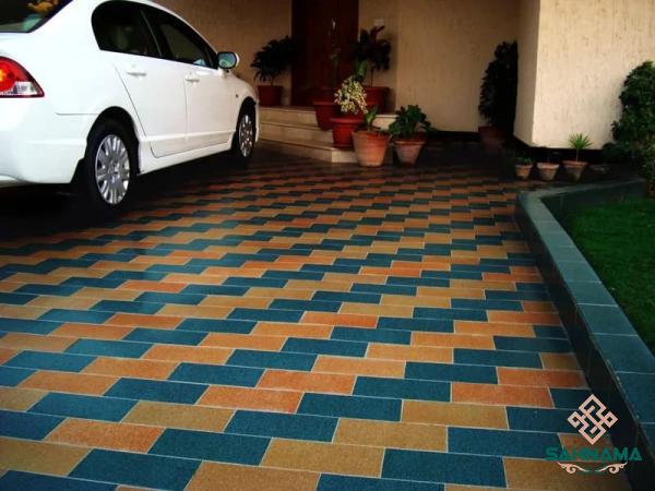 Buy the latest types of floor tiles yellow